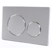 Geberit Sigma20 bedieningsplaat - 2-toets spoeling - ronde knoppen - geborsteld rvs OUTLETSTORE STORE43061