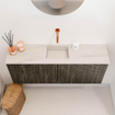 Mondiaz JOYA-DLUX 100cm toiletmeubel - kleur Shadow - Wastafel FAYE positie Midden Zonder kraangat kleur Meli. SW1424890
