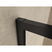 Wiesbaden Douche italienne cadre noir avec porte-serviette 1120x200cm verre 10mm NANO SW295927