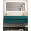 Mondiaz VICA Ensemble de meuble de salle de bain - 150cm - meuble sous-vasque smag - 2 tiroirs - lavabo moon gauche - 1 trou de robinet - version XL 60cm haut SW1090176