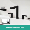 Hansgrohe Finoris wastafelkraan 160 pop-up plug mat zwart SW651013