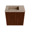 Mondiaz JOYA-DLUX Meuble de salle de bains 40cm - couleur Ruby - Lavabo FAYE position Gauche Sans trou de robinet couleur Saba SW1425567