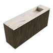 Mondiaz JOYA-DLUX 90cm toiletmeubel - kleur Shadow - Wastafel FAYE positie Rechts 1 kraangat kleur Nata. SW1424962