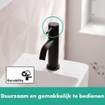 Hansgrohe Tecturis pillar kraan 80 met rechte greep matzwart SW918401