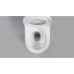 QeramiQ Dely Swirl Toilet sur pied - sans bord de rinçage - système de chasse geberit - abattant slim - blanc brillant SW1441588