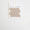 SAMPLE The Mosaic Factory Hexagon carreau mosaïque - 12,5x15 - carreau mural et de sol - Hexagone - Porcelaine Royal Peach Mat SW1159426