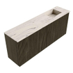 Mondiaz JOYA-DLUX 100cm toiletmeubel - kleur Shadow - Wastafel FAYE positie Rechts Zonder kraangat kleur Nata. SW1424974