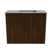 Mondiaz JOYA-DLUX Meuble de toilette 50cm - couleur Walnut - Vasque FAYE position Droite 1 trou de robinet couleur Oza SW1424546