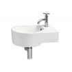 Differnz lave-mains 41x14x27cm Céramique 1 trou pour robinet Blanc SW21916