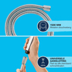 Grohe Vitalioflex Flexible de douche - métal 150cm - chrome SW878346