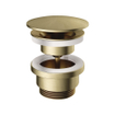 Hotbath Mate always open plug met schroef rond messing geborsteld SW74447