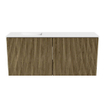 Mondiaz JOYA 90cm toiletmeubel - kleur Dusk - Wastafel FAYE positie Links Zonder kraangat kleur Talc. SW1421590