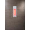 Sunshower Pure White appareil encastrable infrarouge 19.9x61.9x10cm demi-corps 1250watt blanc/aluminium SW719903