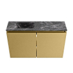 MONDIAZ TURE-DLUX Meuble toilette - 80cm - Oro - EDEN - vasque Lava - position gauche - 1 trou de robinet SW1103931