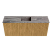 Mondiaz JOYA-DLUX 100cm meuble de toilette - couleur Oak - Vasque FAYE position Milieu Sans trou de robinet couleur Sombra. SW1424260