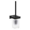 GROHE Selection Cube Toiletaccessoires - toiletrolhouder - met klep - toiletborstelset - handdoekhaak - phantom black SW1204356