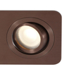 QAZQA Alberto Inbouwspot set - 2 spots - 11x17.5cm - inclusief led lamp helder - IP44 - Rechthoek - Brons SW1477242