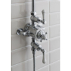 Crosswater Belgravia Colonne de douche - barre glissante - douchette à main - douche de tête 20cm - chrome SW24277