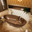 MONDIAZ HOLM Baignoire îlot - 180x85cm - rouille SW491476