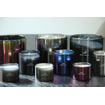 Wellmark Brave Collection Giftbox - 3x geurkaars klein - metallic purple silver grey SW968436
