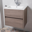 BRAUER Kera Small lavabo pour meuble 60cm 1 lavabo 1 trou céramique blanc SW7115