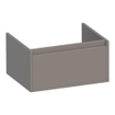 BRAUER Hope meuble sous-lavabo - 59x30x45.5cm - 1 tiroir softclose sans poignée - 1 découpe pour siphon - taupe mat SW1198889