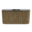 Mondiaz JOYA-DLUX 83.2cm toiletmeubel - ronding links en rechts kleur Dusk - Wastafel FAYE positie Midden Zonder kraangat kleur Lava. SW1423265