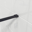 Marenza Bellini Douche à l'italienne - 100x200cm - cadre lines extérieur - anticalcaire - noir mat SW238202