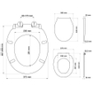Tiger Burton Abattant WC avec softclose 37.5x5.5x44.5cm duroplast blanc SW25336
