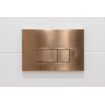 Geberit Inbouwreservoir UP320 met QeramiQ metal bedieningsplaat - dualflush - rechthoekige knoppen - metaal koper SW976080