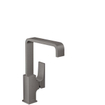 Hansgrohe Metropol robinet de lavabo 230 avec vidage push open m. bec pivotant 120° 16.5cm chrome noir brossé SW297575