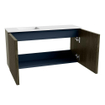 Mondiaz JOYA 80cm meuble de toilette - couleur Shadow - Vasque FAYE position Gauche 1 trou de robinet couleur Talc. SW1421427