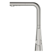 GROHE Zedra Mitigeur de cuisine - bec en L - SuperSteel brossé SW479457
