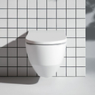 Laufen Cleanet NAVIA WC-douche 40.5x58x37cm évacuation profonde incl. abattant de WC avec couvercle et softclose céramique blanc mat mat SW258683
