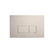 FugaFlow Metal Bedieningsplaat - voor Geberit UP320 inbouwreservoir - dualflush - rechthoekige knoppen - metaal wit mat SW999929
