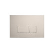 Geberit Réservoir encastré UP320 avec plaque de commande QeramiQ metal - double chasse - boutons rectangulaires - métal blanc mat SW976086