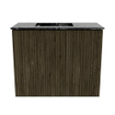 Mondiaz JOYA-DLUX 50cm meuble de toilette - couleur Shadow - Vasque FAYE position Gauche 1 trou de robinet couleur Lava. SW1422807