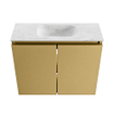 MONDIAZ TURE-DLUX Meuble de toilette 60cm Oro. EDEN vasque Opalo position milieu. Sans trou de robinet. SW1104474