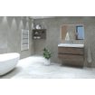 HR badmeubelen Just Lavabo - 101x46x7.5cm - 1 trou de robinet - céramique blanche SW457623