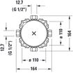 Duravitinbouwdeel bluebox 1/216.4x10.5cmgeen voorsluiter SW527827