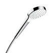Hansgrohe Croma Select S douchette 1jet EcoSmart 1/2 xØ11cm avec jet pluie (9L/min) blanc/chrome 0605324