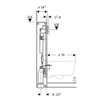 GeberitGISlement wand-wc, 114 cm, met sigma12 cm en el.aansl.doos SW1237160