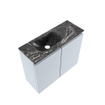 MONDIAZ TURE-DLUX Meuble toilette - 60cm - Clay - EDEN - vasque Lava - position gauche - sans trou de robinet SW1103726