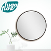 FugaFlow Eccelente Arredo 2.0 Miroir rond 80x80cm cadre noir mat SW1123443