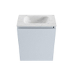 MONDIAZ TURE-DLUX Meuble toilette - 40cm - Clay - EDEN - vasque Opalo - position centrale - sans trou de robinet SW1104243