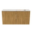 Mondiaz JOYA-DLUX Meuble de salle de bains 80cm - couleur Oak - Vasque FAYE position Droite 1 trou de robinet couleur Frappe SW1421910