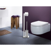 Zack LINEA Serviteur de toilettes - 73x15x18cm - autoportant - inox brossé mat SW23659
