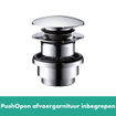 Hansgrohe Finoris bidetkraan pop-up plug chroom SW651059