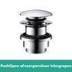 Hansgrohe Finoris wastafelkraan 160 pop-up plug chroom SW651129