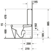 Duravit Starck 2 cuvette pour réservoir apparent vario avec fixation dissimulée sans réservoir blanc 0295871